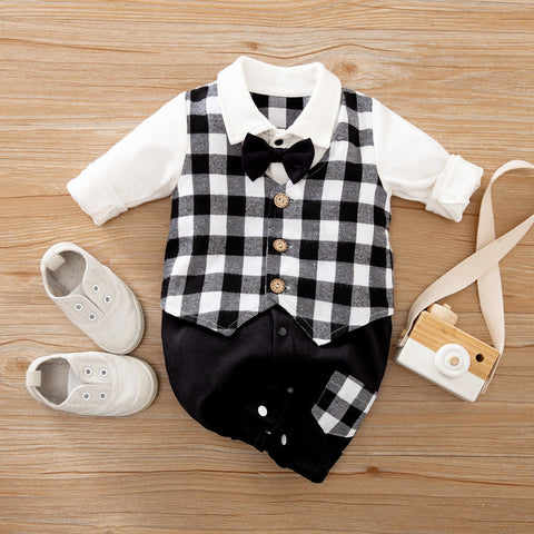 Gentleman Long-Sleeved Baby Romper