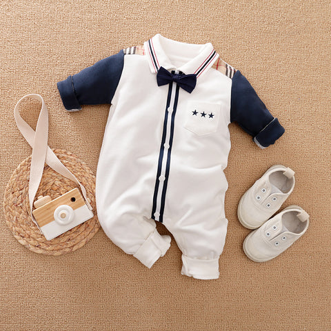 Gentleman Long-Sleeved Baby Romper