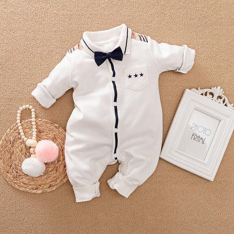 Gentleman Long-Sleeved Baby Romper