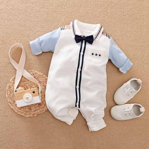 Gentleman Long-Sleeved Baby Romper