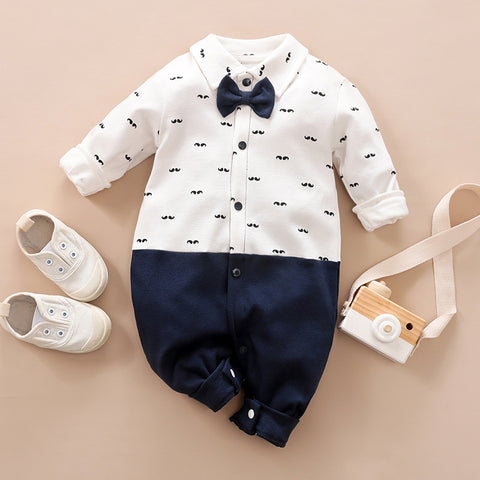 Gentleman Long-Sleeved Baby Romper