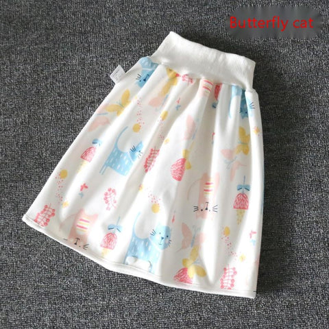 High-Waist Waterproof Diaper Skirt