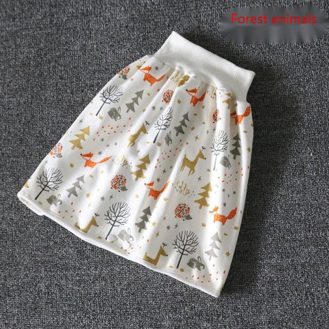 High-Waist Waterproof Diaper Skirt