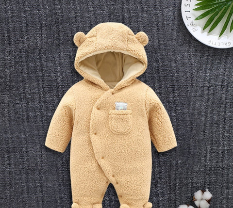 Winter Lamb Padded Newborn Outfit