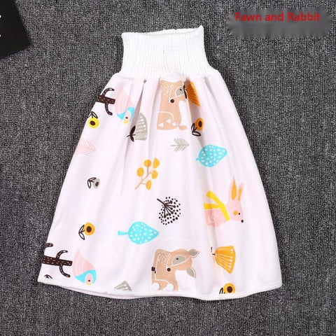 High-Waist Waterproof Diaper Skirt