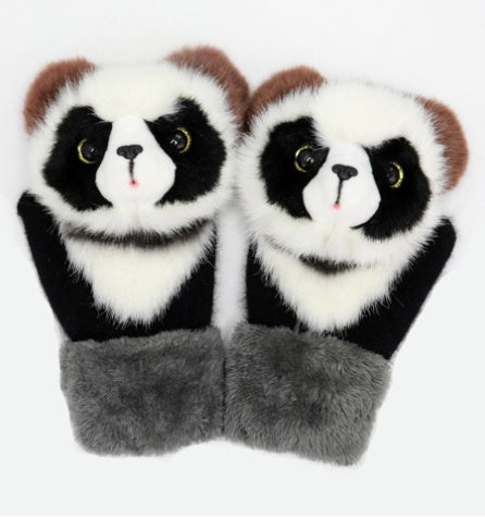 Cartoon Warm Mittens for Kids