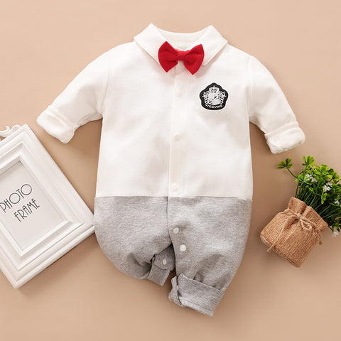 Gentleman Long-Sleeved Baby Romper