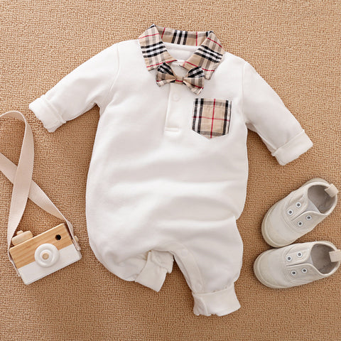 Gentleman Long-Sleeved Baby Romper