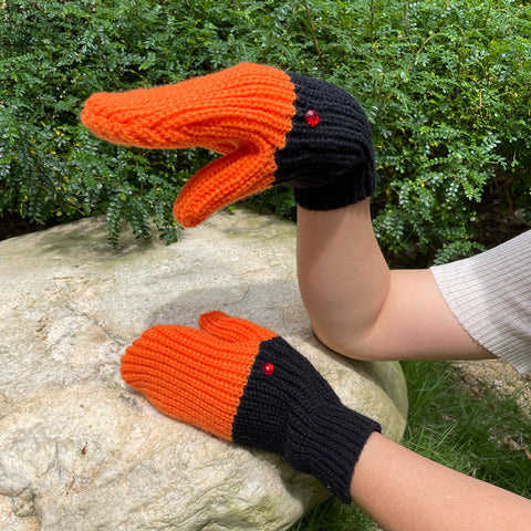 Knitted Cold-Proof Mittens